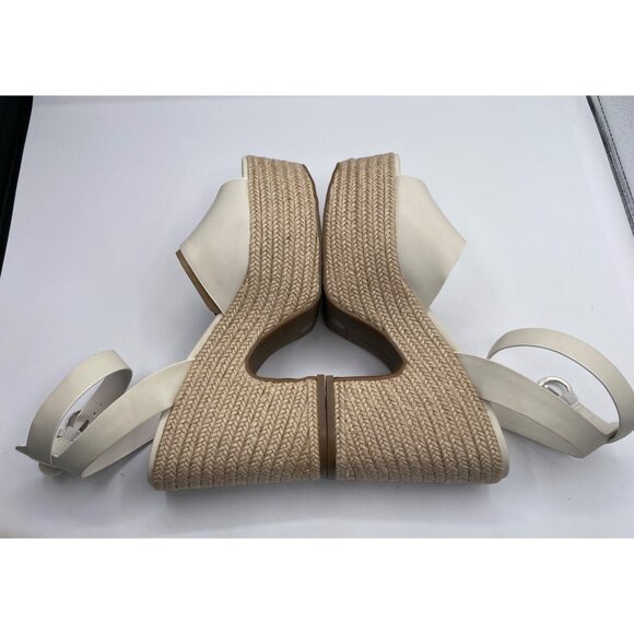 Marc Fisher Women's Ivory Vetina Almond And Open Toe Casual Wedge Sandals NWB - Picture 4 of 4